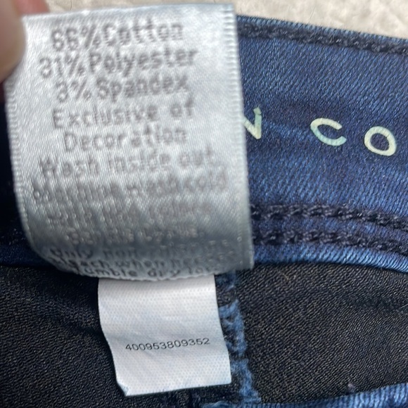 LC Lauren Conrad Denim Dark Jeans Strech Comfy Size 2 Skinny - Picture 5 of 9